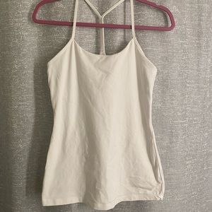 Lulu lemon white tank top size 8